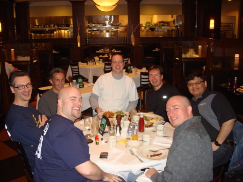 Group at restaurant celebrating an event.